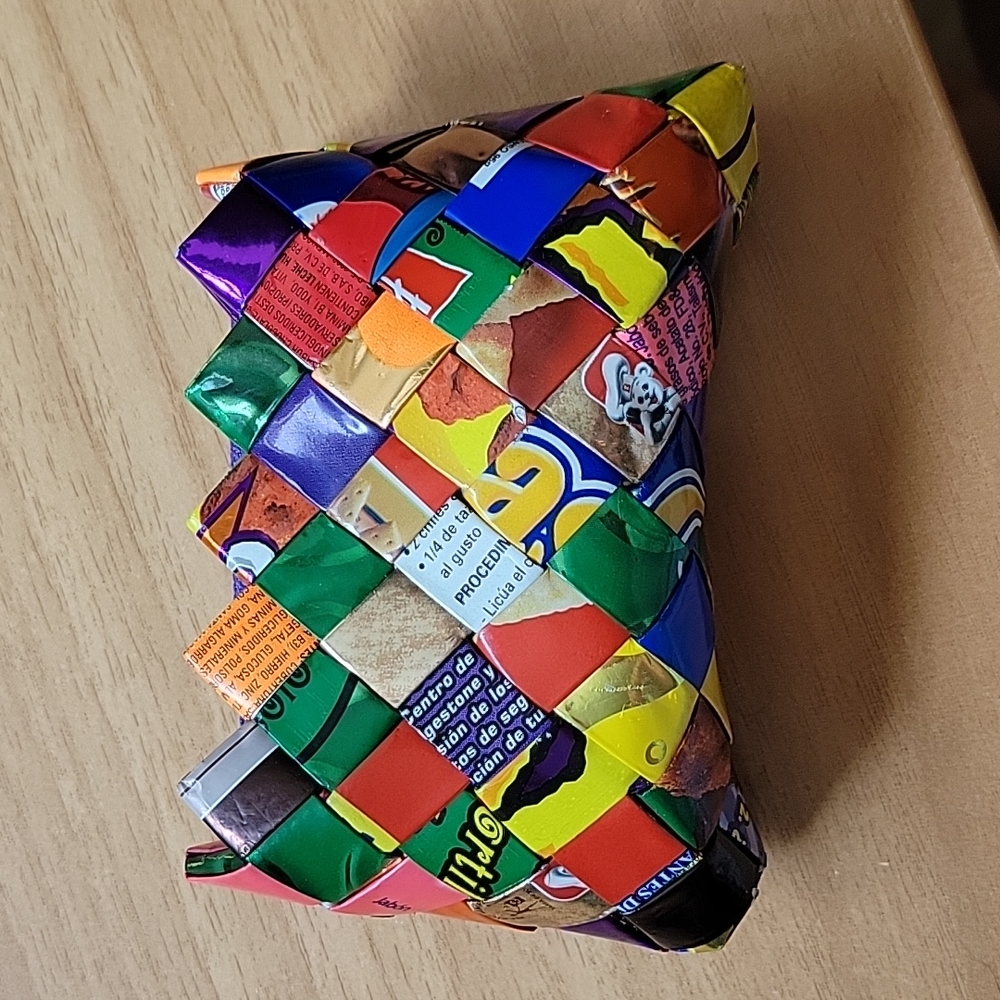 Candy Wrapper Change Purse Handmade Handcrafted Bag Colourful
